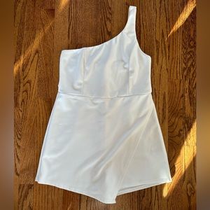 Blue Blush White Romper